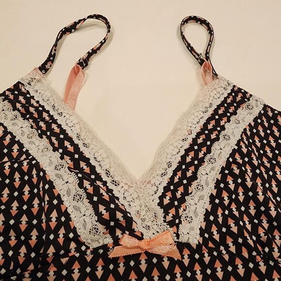 Marilyn Monroe Women's Camisole babydoll top sz Medium lace trim 90s Vintage - Picture 5 of 8